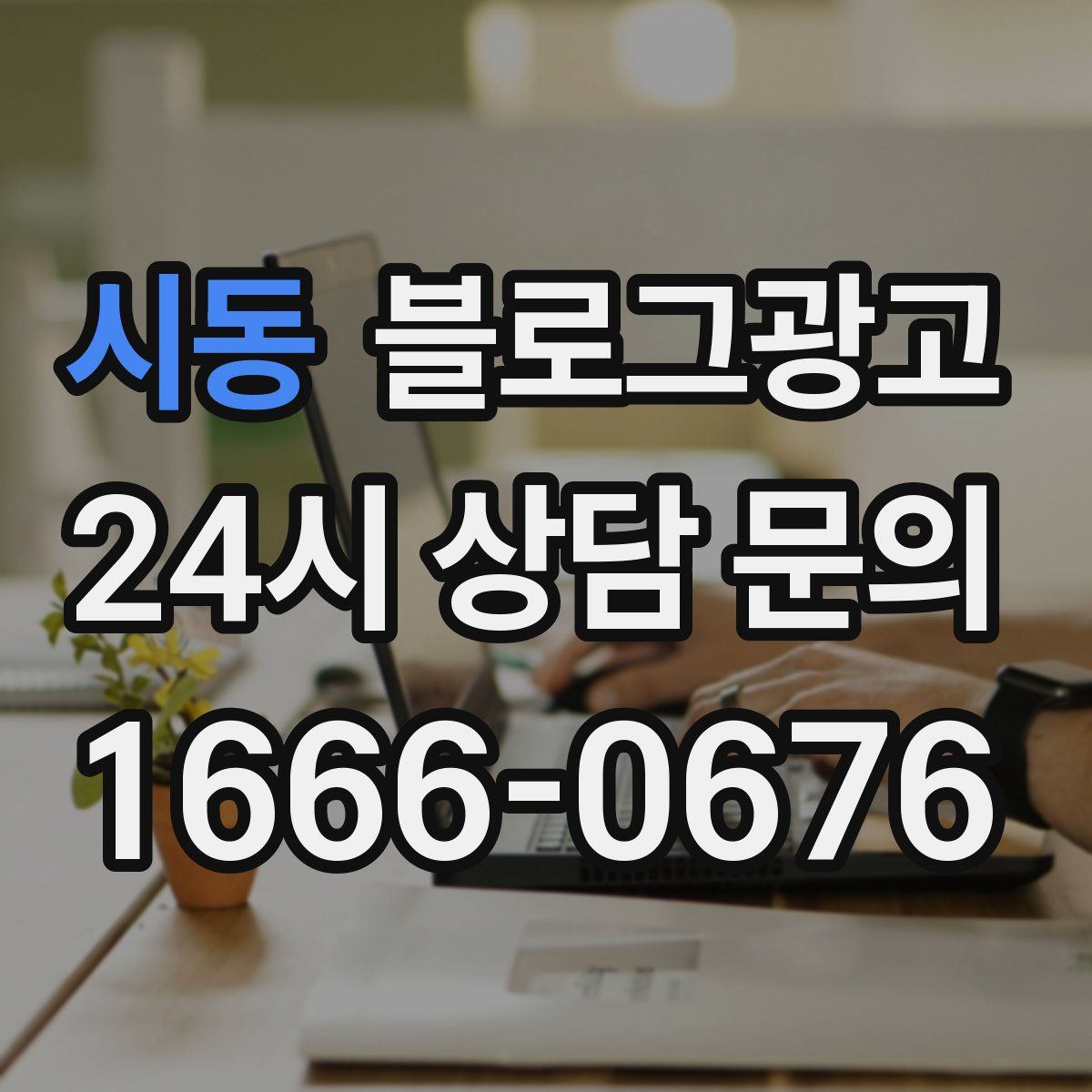 시동 블로그 광고