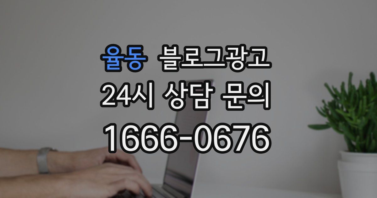 율동 블로그 마케팅