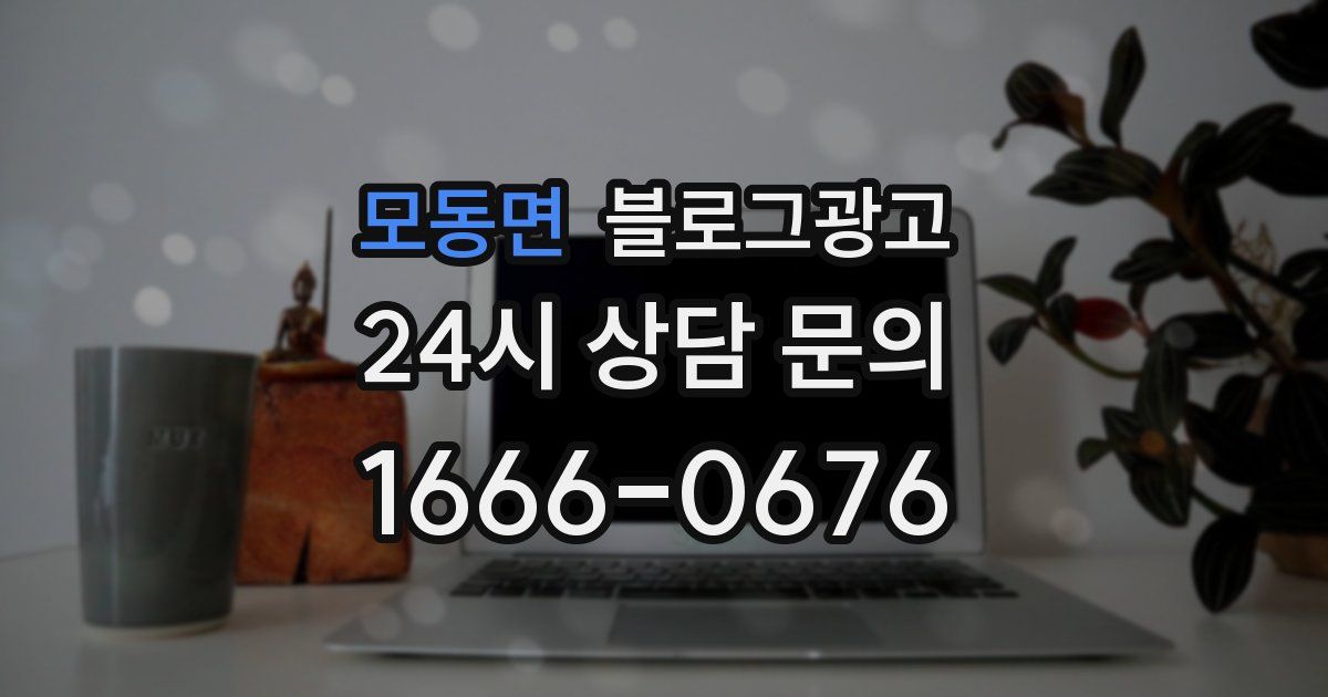 모동면 블로그 마케팅