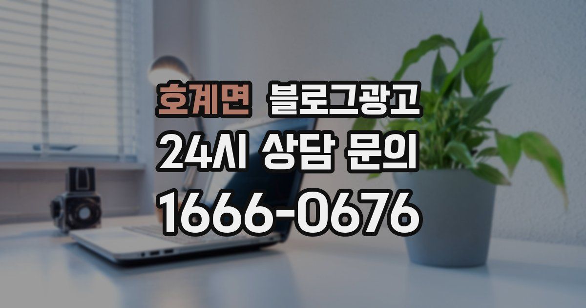 호계면 블로그 마케팅