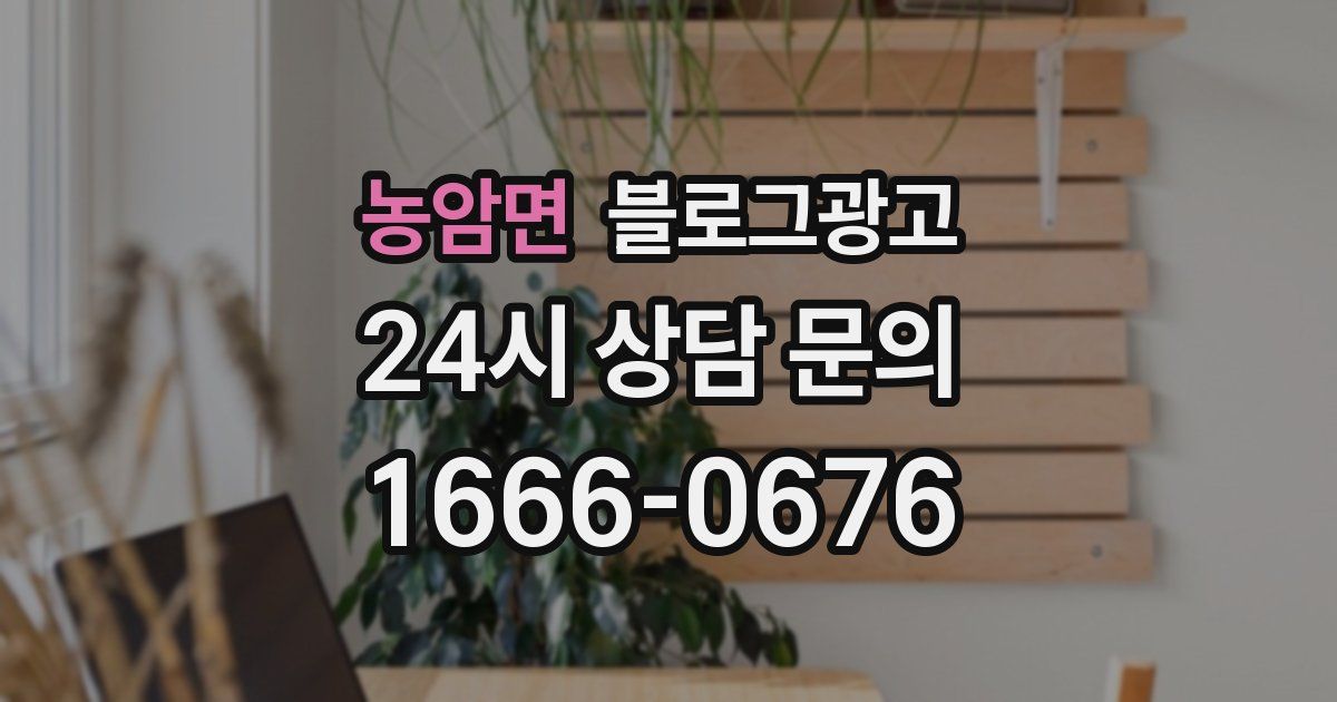 농암면 블로그 마케팅