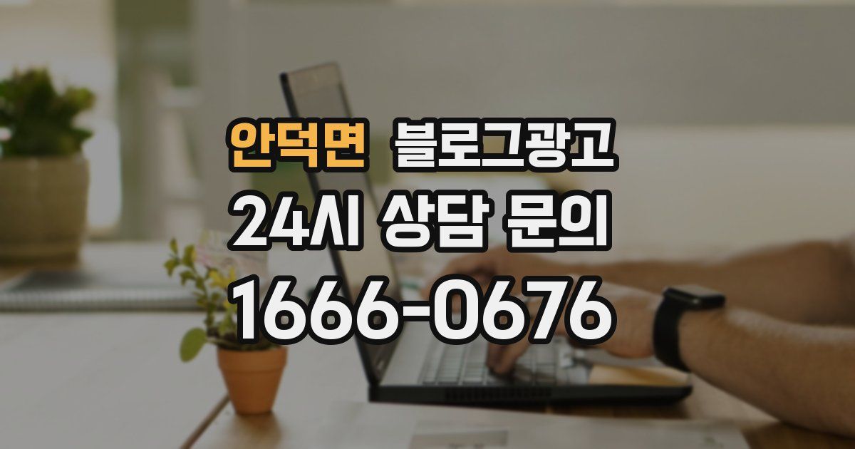 안덕면 블로그 마케팅