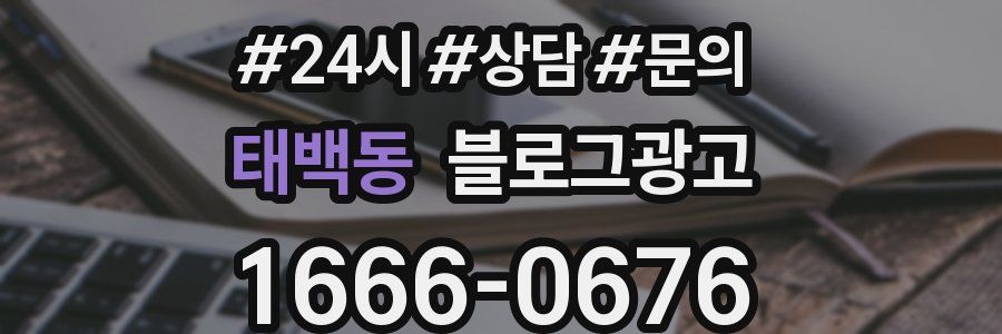 태백동 브랜드 블로그