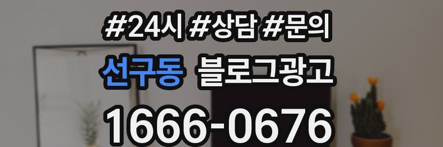 선구동 브랜드 블로그