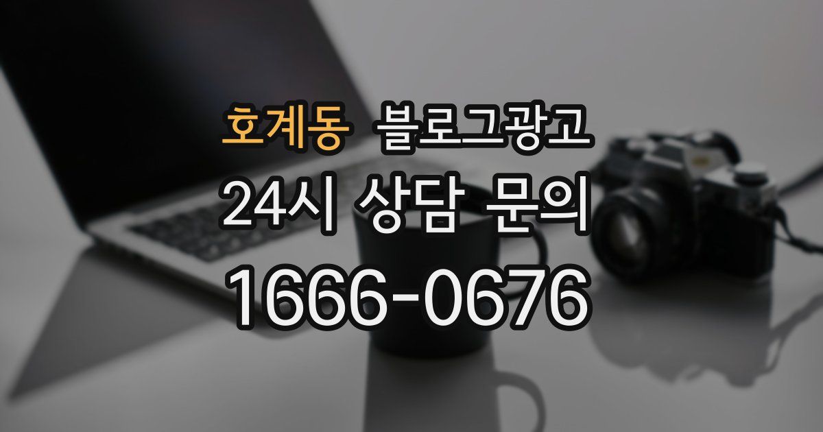 호계동 블로그 마케팅
