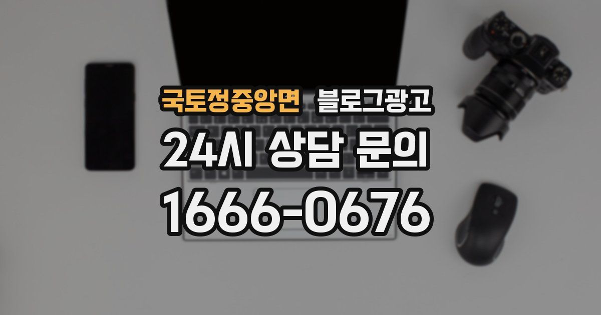 국토정중앙면 블로그 마케팅