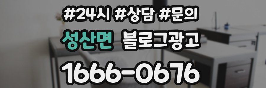 성산면 브랜드 블로그