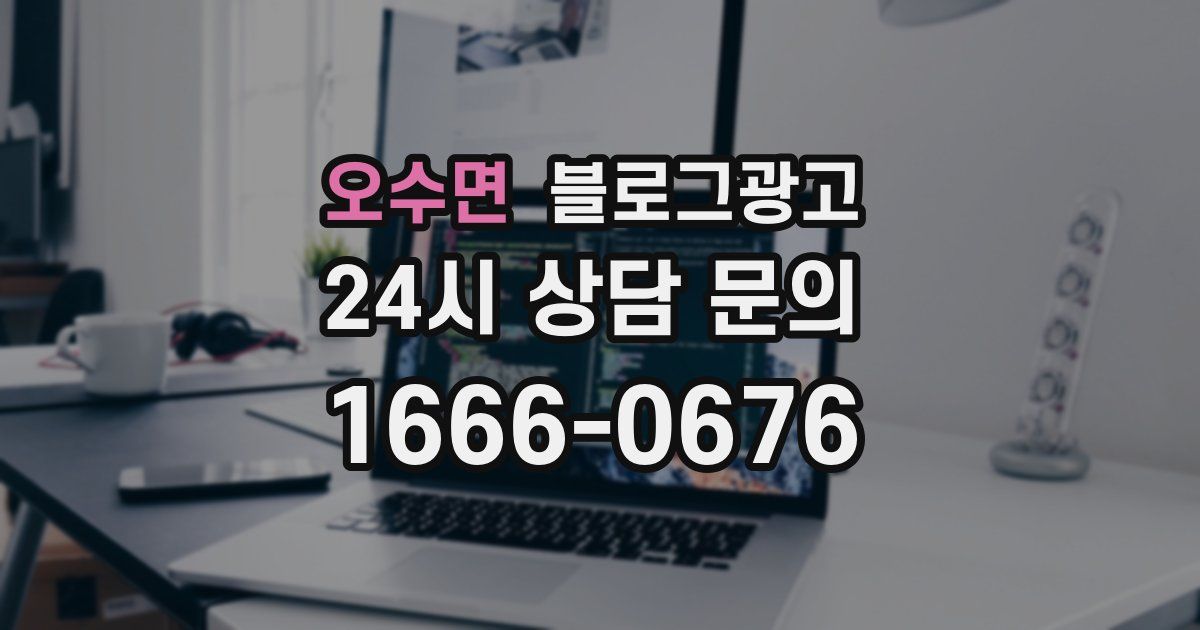 오수면 블로그 마케팅