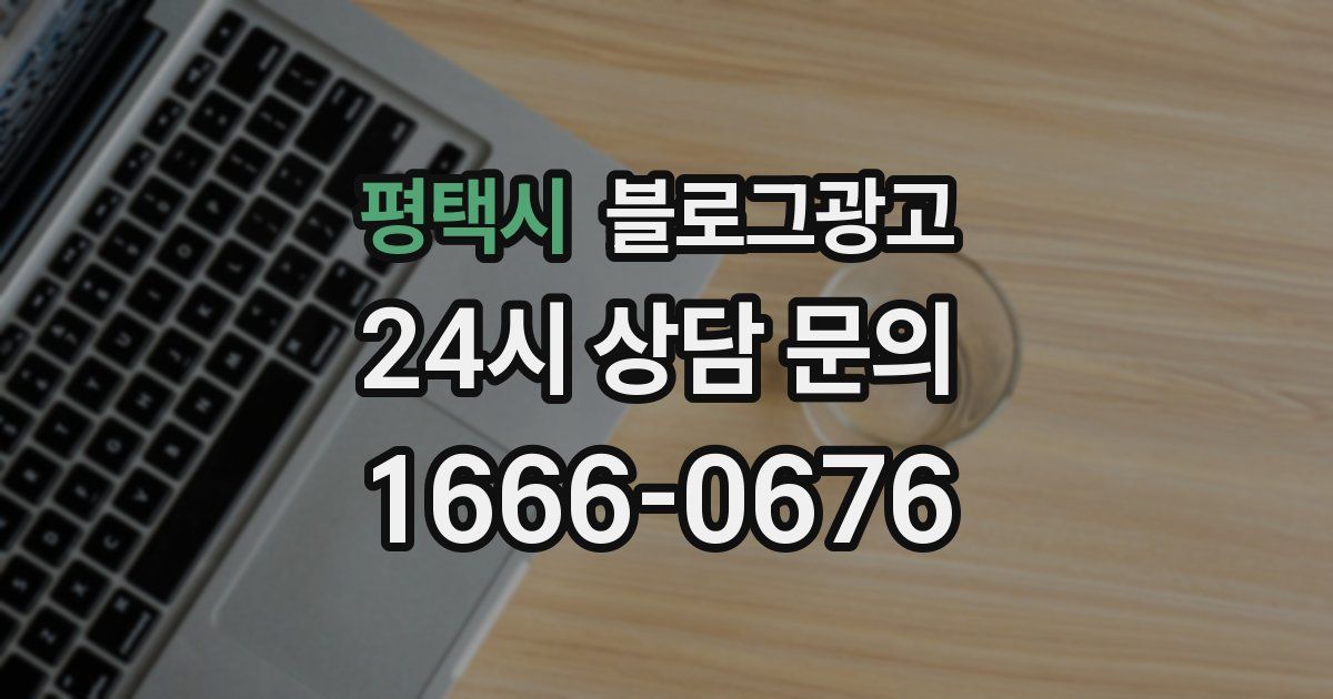 평택시 블로그 마케팅