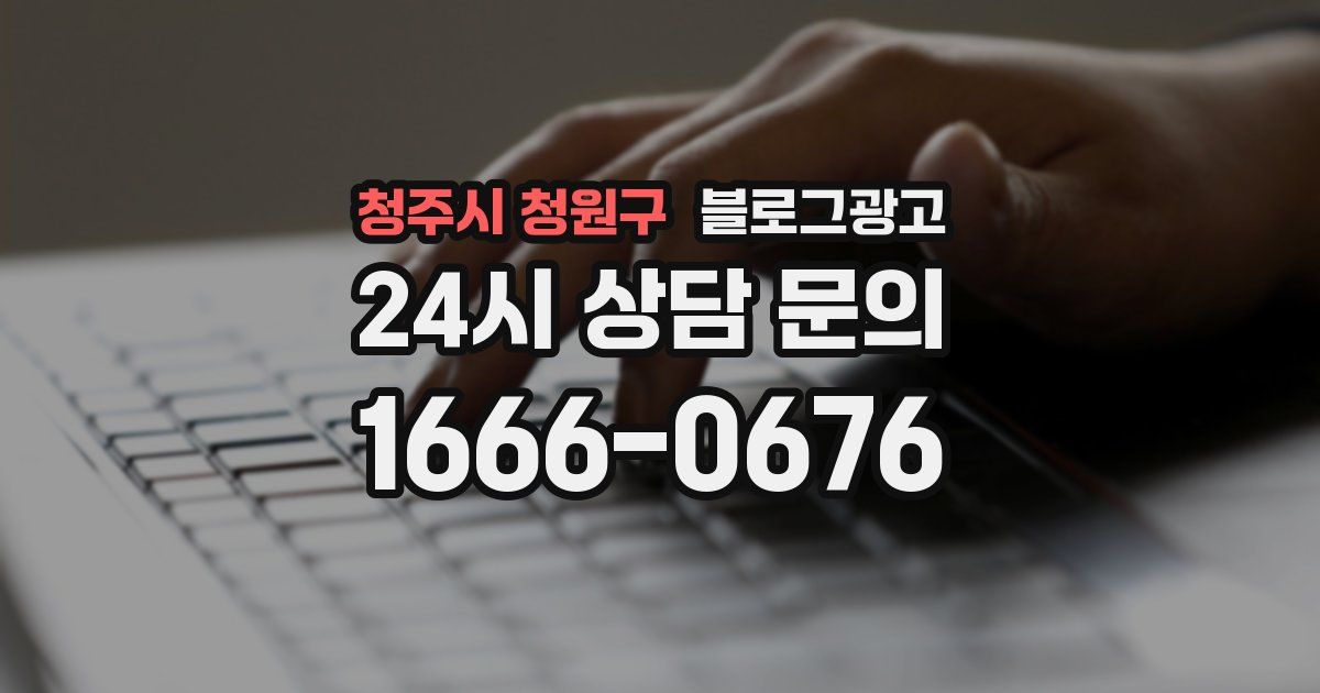 청주시 청원구 블로그 마케팅