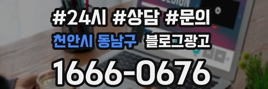 천안시 동남구 브랜드 블로그