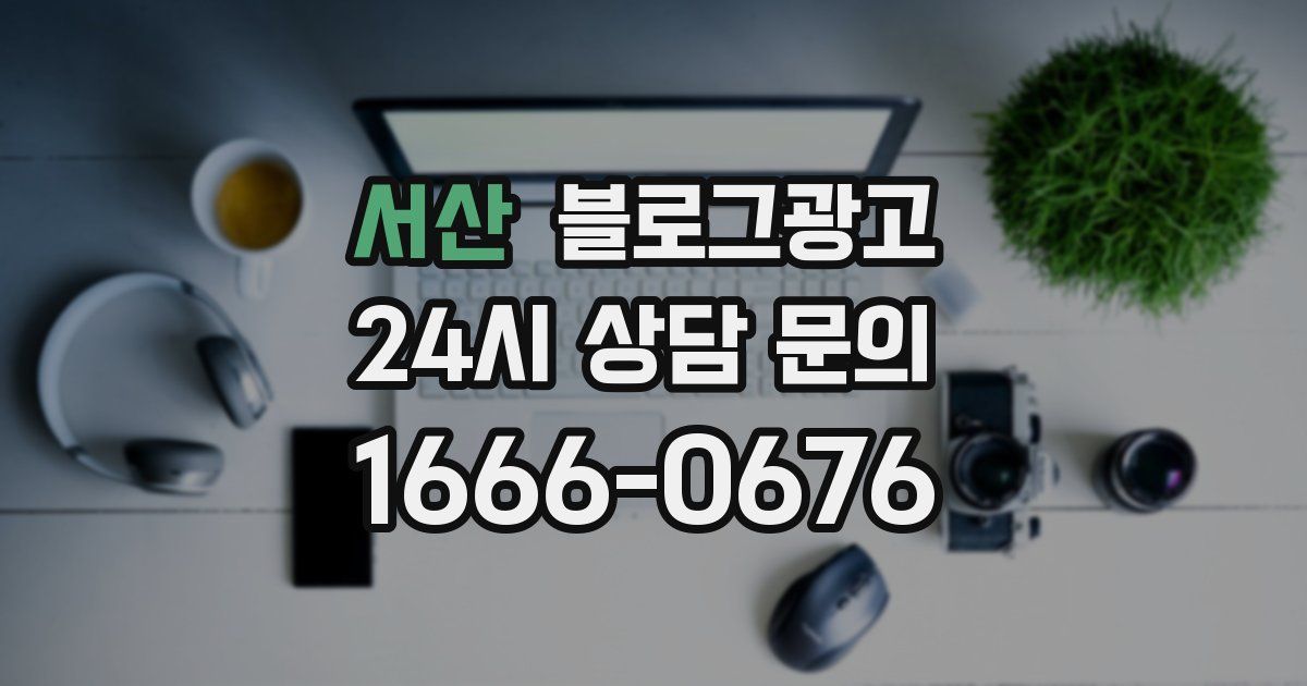 서산 블로그 마케팅
