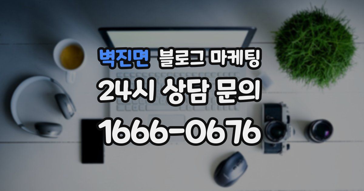 벽진면 블로그 마케팅