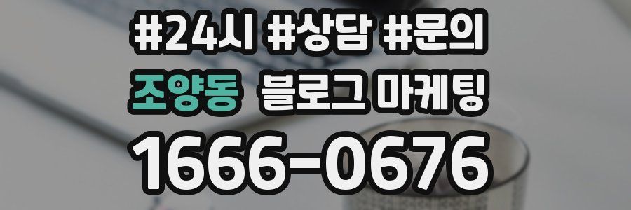 조양동 브랜드 블로그