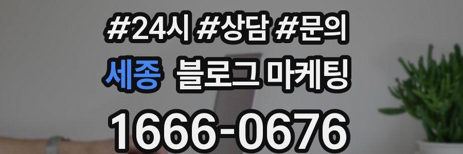 세종 브랜드 블로그