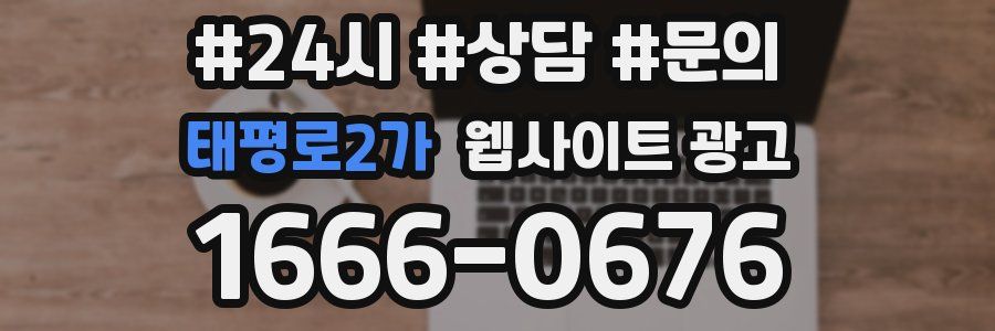 태평로2가 웹사이트 광고