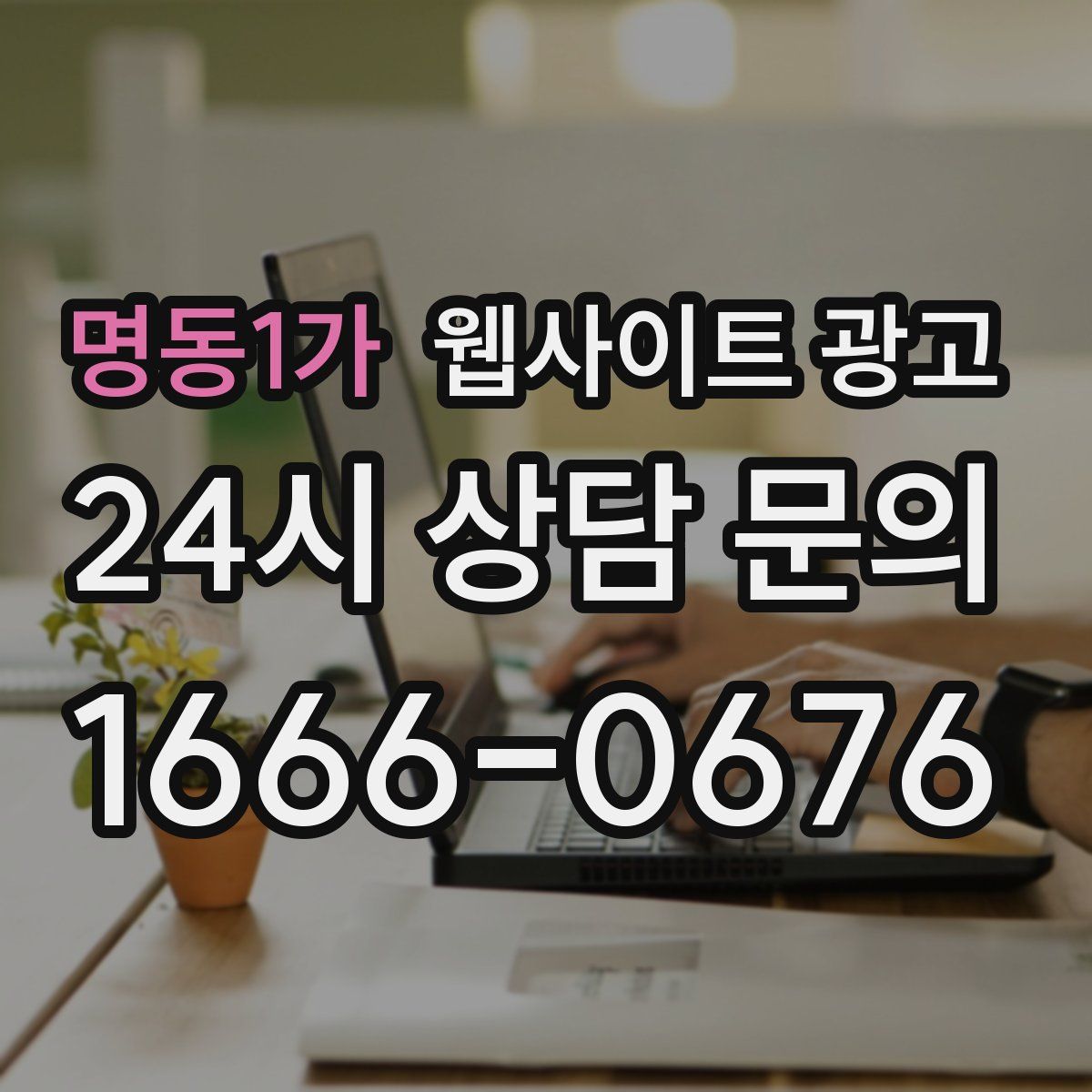 명동1가 웹사이트 광고