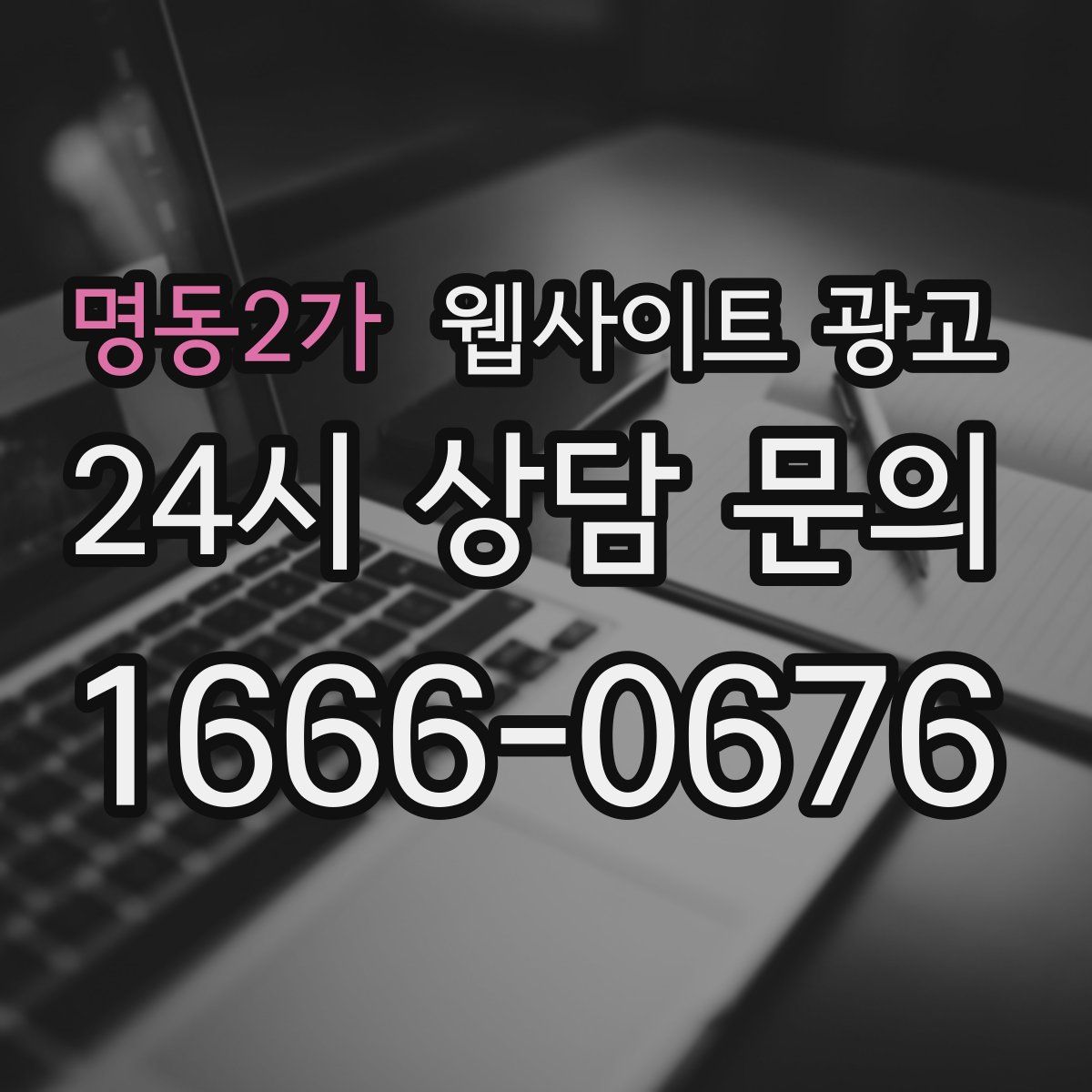 명동2가 웹사이트 광고