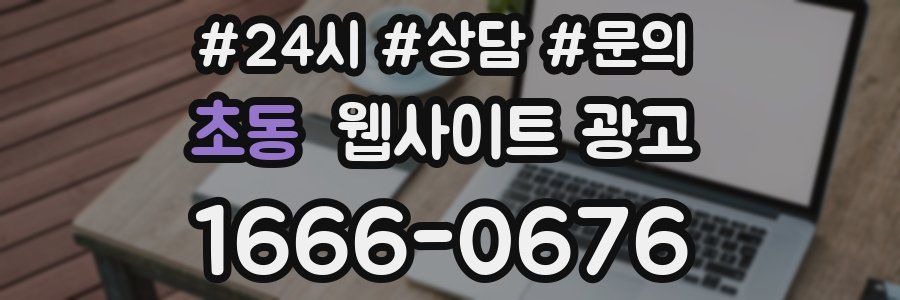 초동 웹사이트 광고