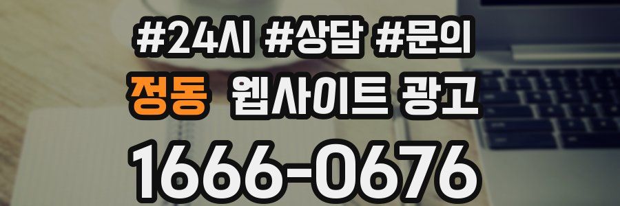 정동 웹사이트 광고