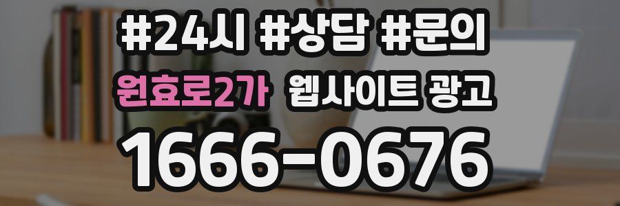 원효로2가 웹사이트 광고