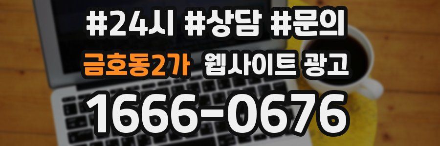 금호동2가 웹사이트 광고