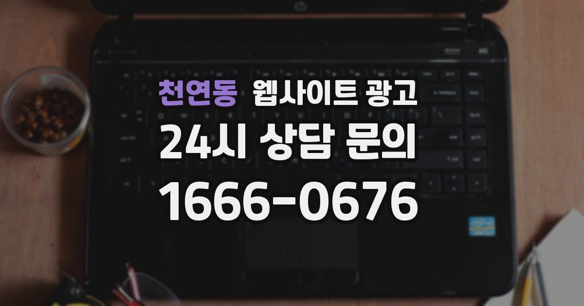 천연동 웹사이트 광고