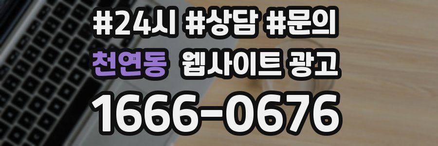 천연동 웹사이트 광고