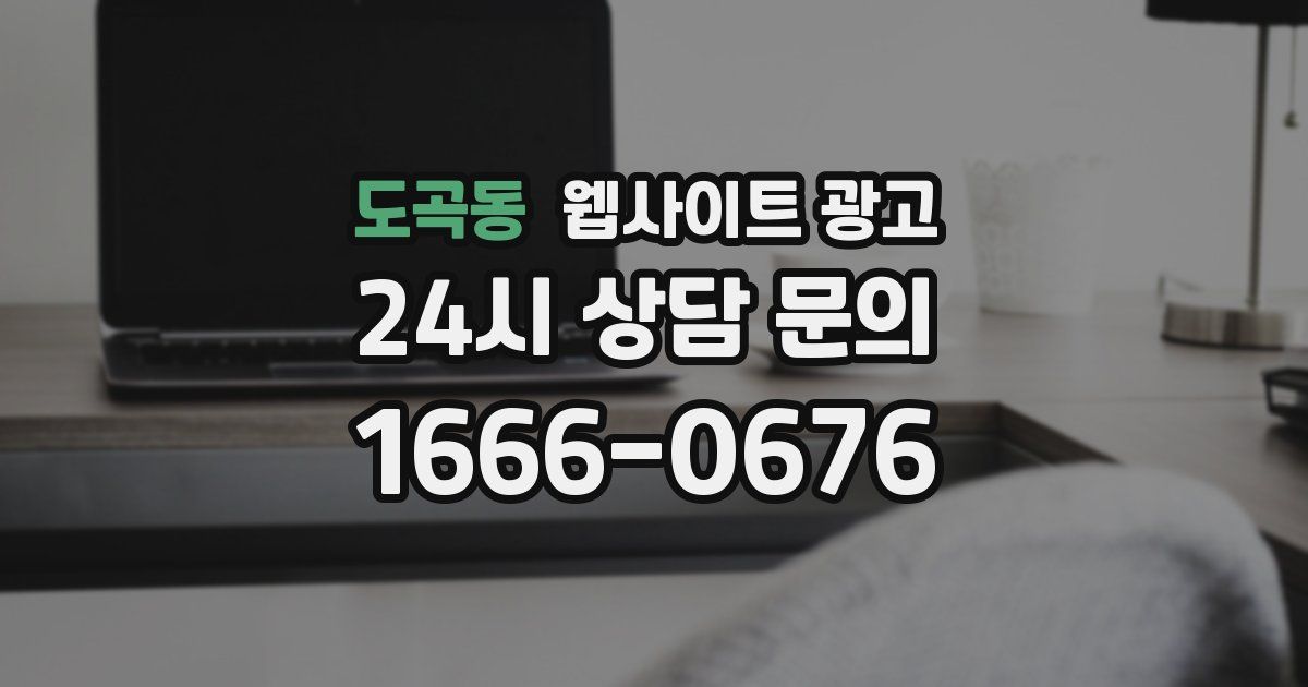 도곡동 웹사이트 광고