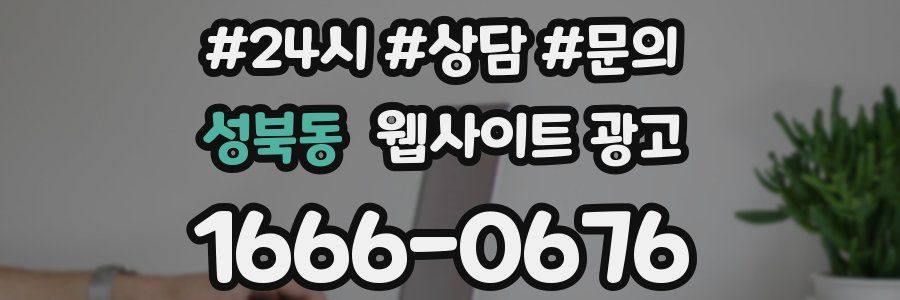 성북동 웹사이트 광고