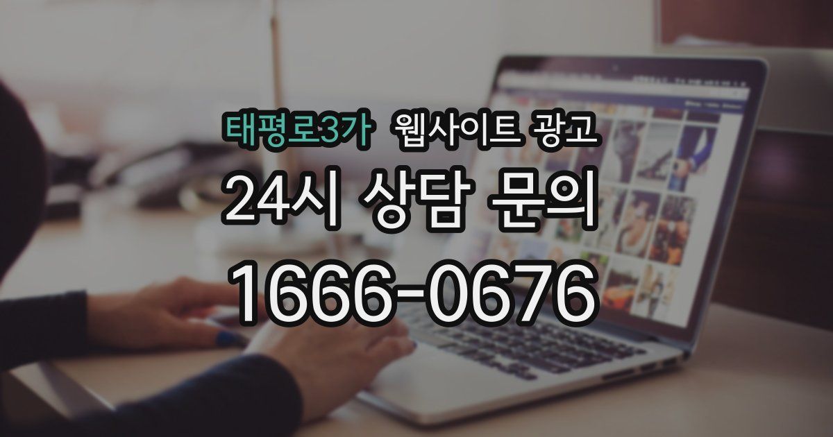 태평로3가 웹사이트 광고