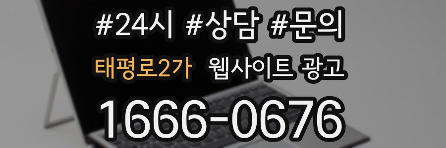 태평로2가 웹사이트 광고