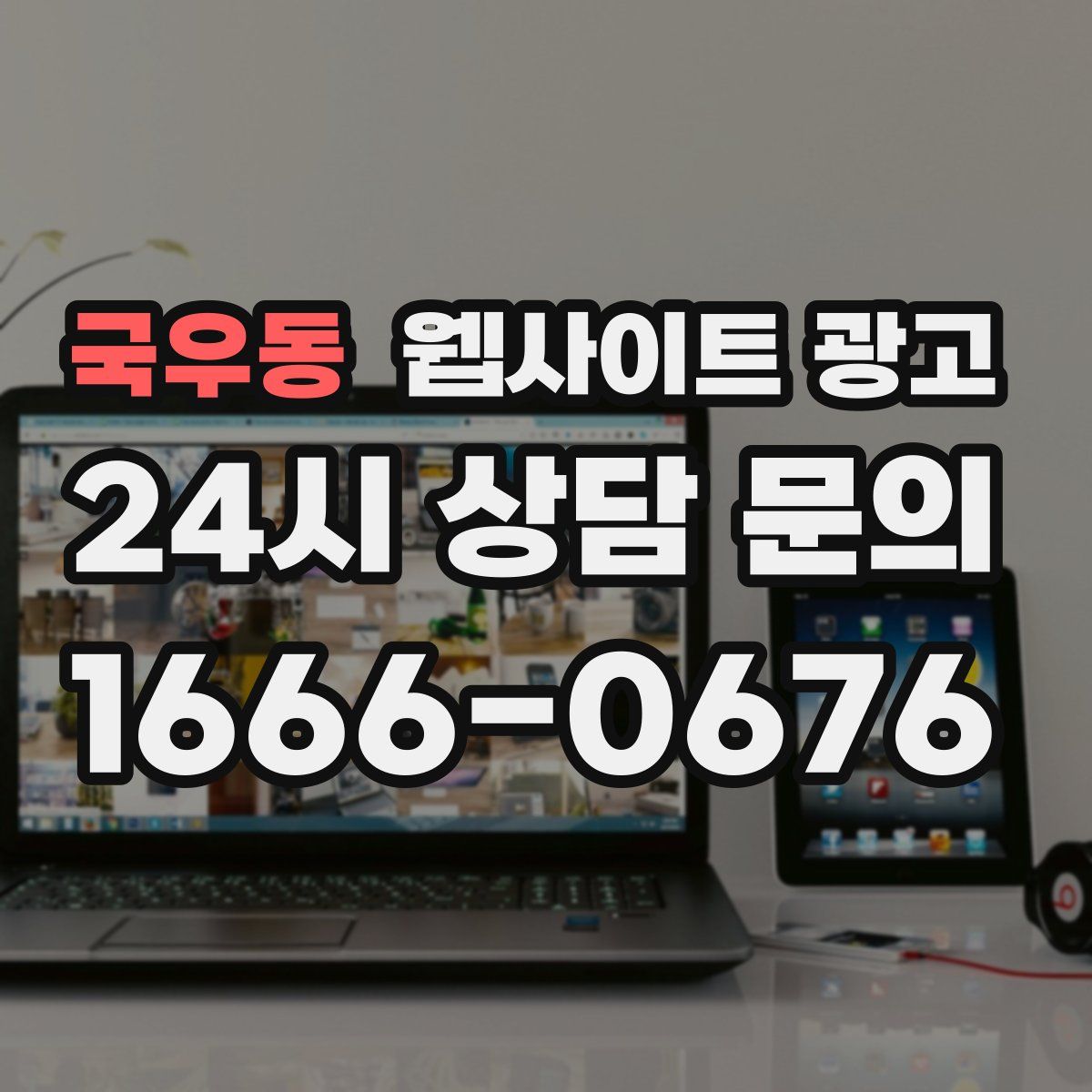 국우동 웹사이트 광고