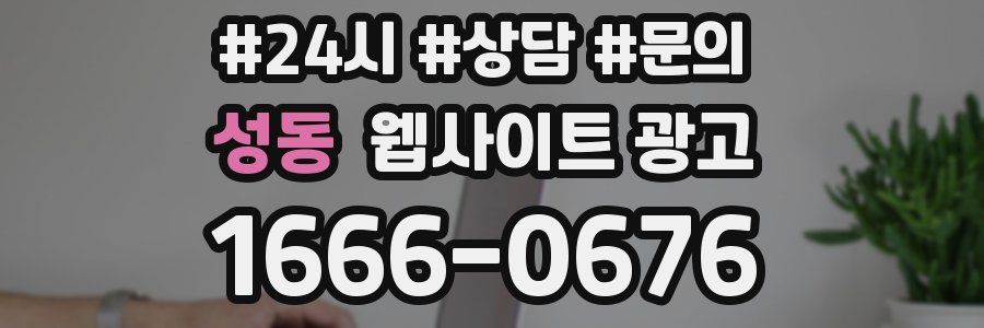 성동 웹사이트 광고