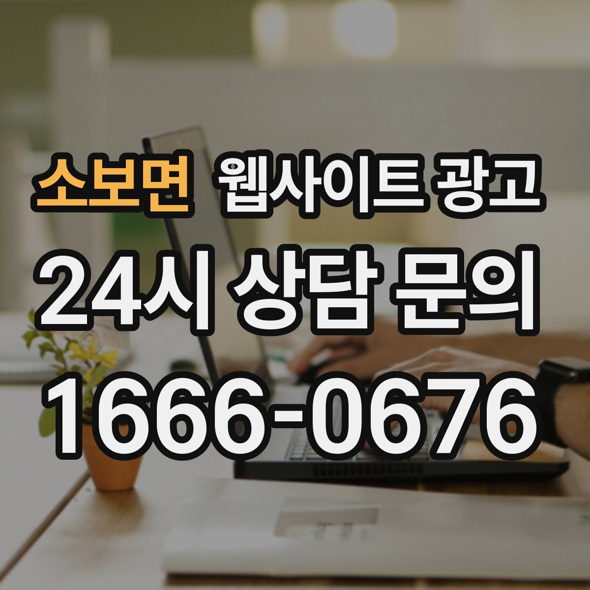 소보면 웹사이트 광고