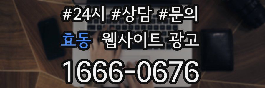 효동 웹사이트 광고