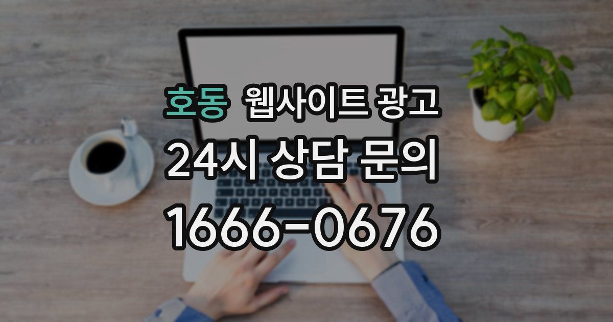 호동 웹사이트 광고