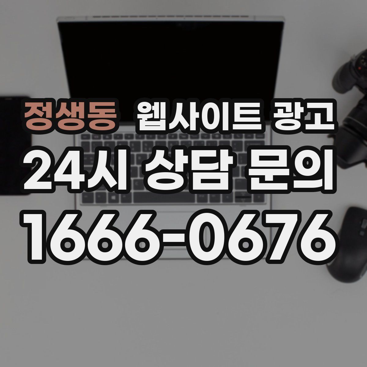 정생동 웹사이트 광고