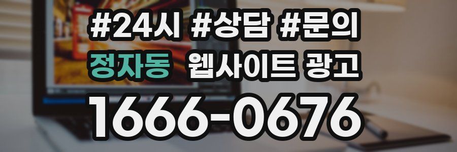정자동 웹사이트 광고