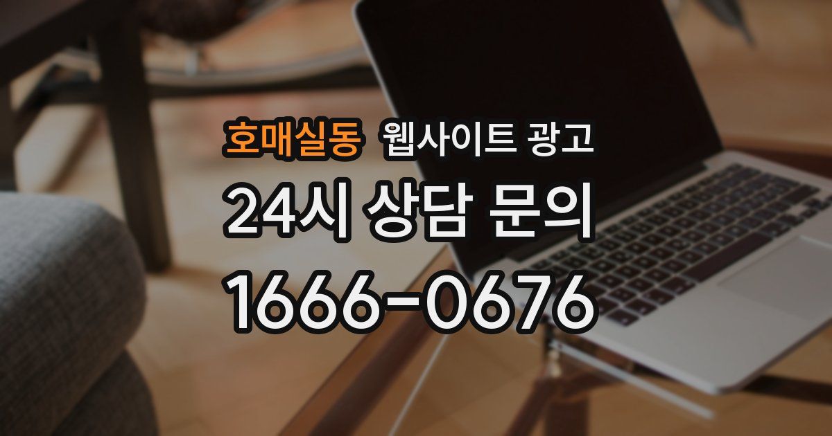 호매실동 웹사이트 광고