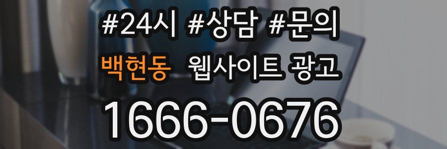 백현동 웹사이트 광고