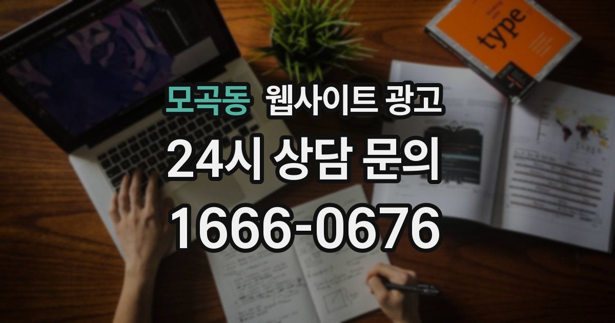 모곡동 웹사이트 광고