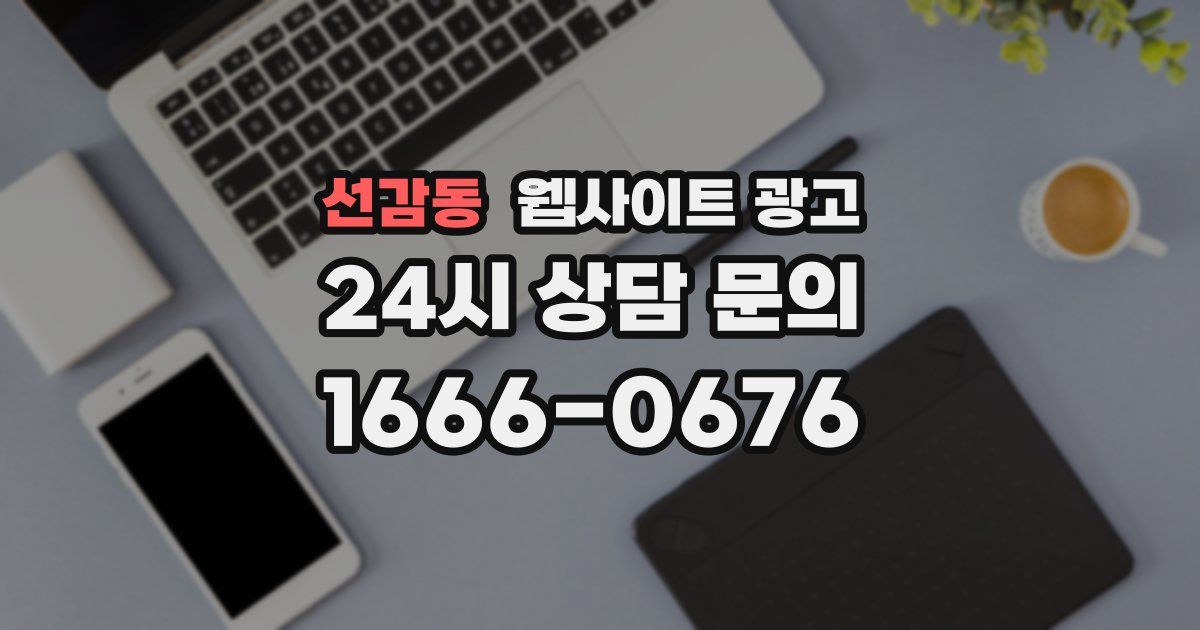 선감동 웹사이트 광고