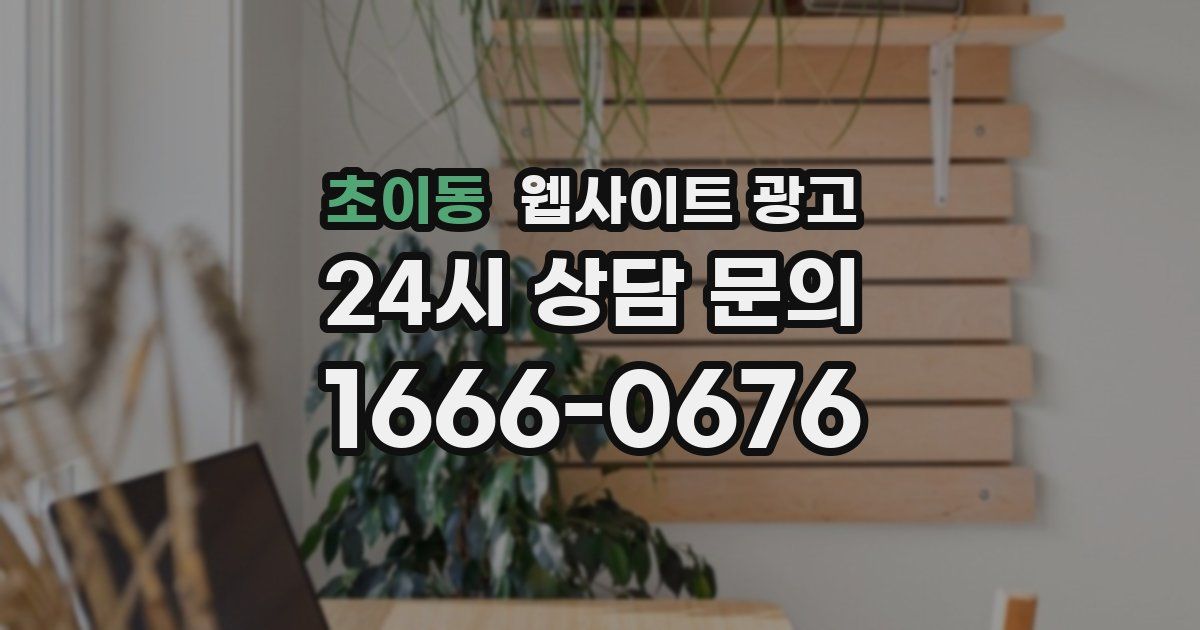 초이동 웹사이트 광고