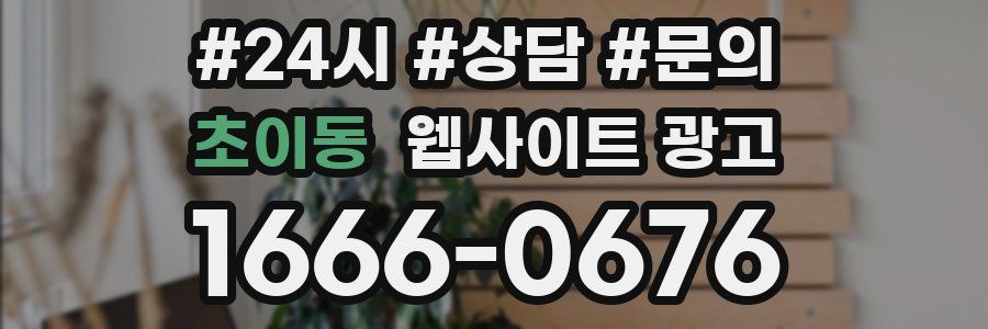 초이동 웹사이트 광고