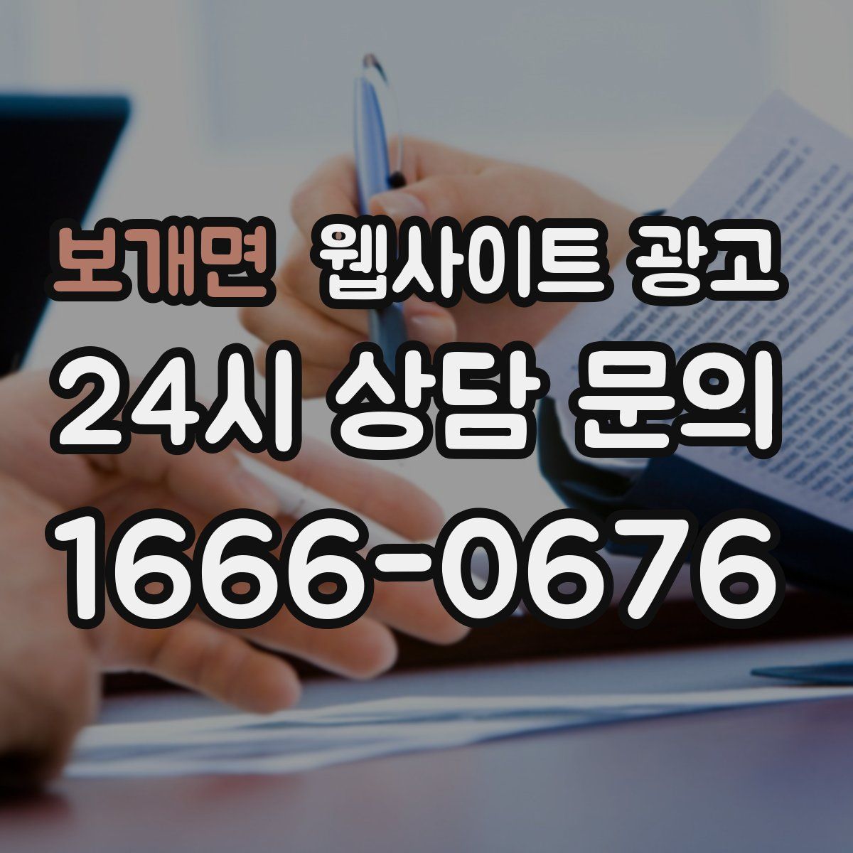 보개면 웹사이트 광고