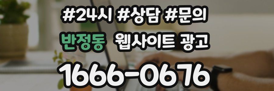 반정동 웹사이트 광고