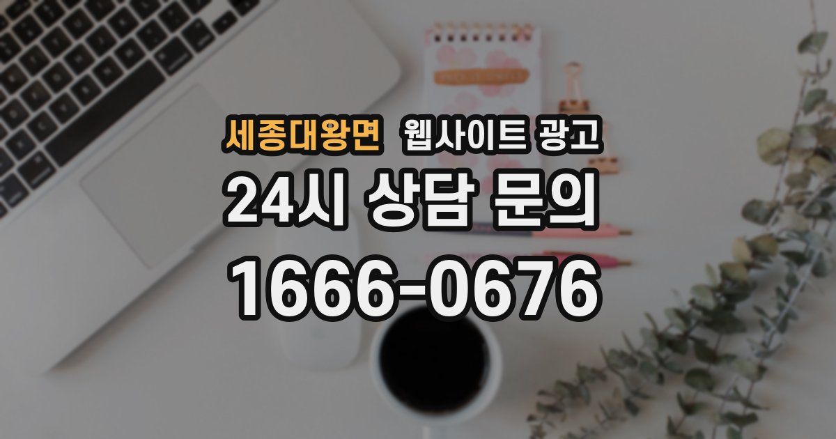 세종대왕면 웹사이트 광고