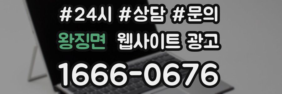 왕징면 웹사이트 광고