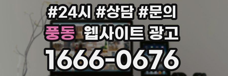 풍동 웹사이트 광고